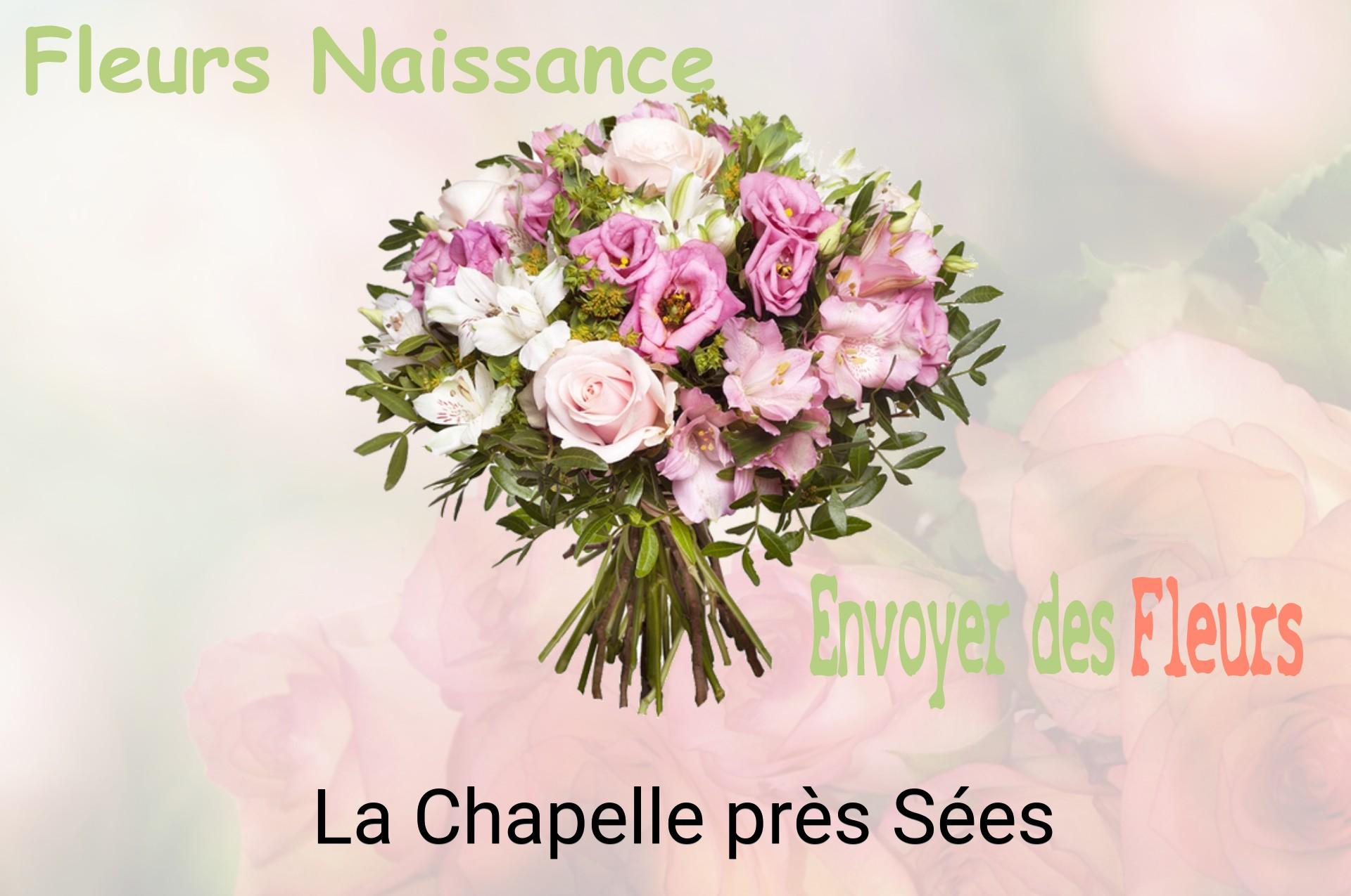 Bouquet de fleurs de naissance livré à La Chapelle-près-Sées